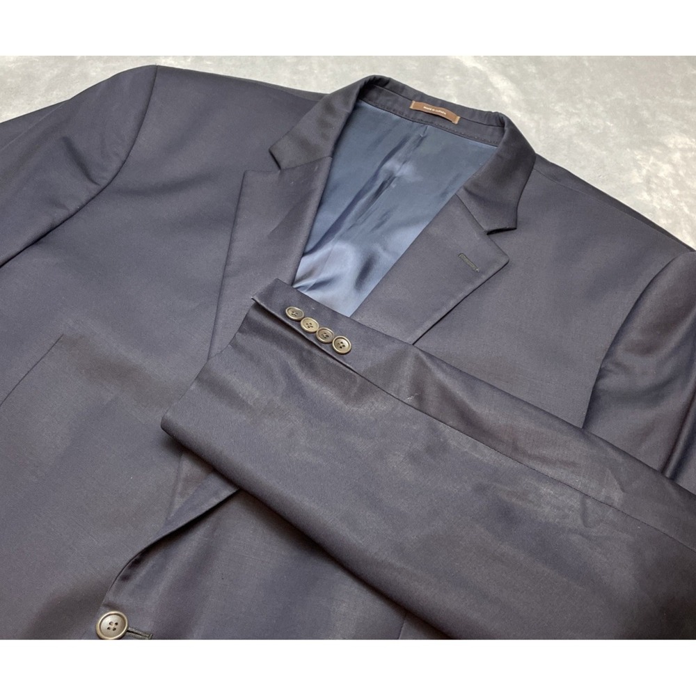 Peter Millar Mens Blazer Suit‎ Jacket 50T Blue 100% Wool 2 Button Double Vented